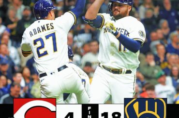 Rowdy a réalisé un record de franchise de HUIT courses, et les @Brewers ont une fiche de 17-8....