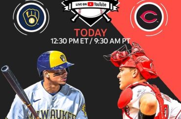 C'est l'heure du @YouTube Game of the Week entre les @Brewers et les @Reds....