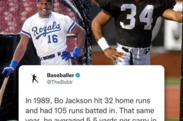Bo Jackson a eu toute une saison en 1989