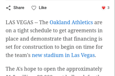 Pouvez-vous croire ce que dit ESPN à propos du nouveau stade « A » ?
