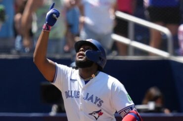 Vladimir Guerrero Jr. des Blue Jays finaliste au premier but lors du vote pour le match des étoiles de la Ligue américaine
