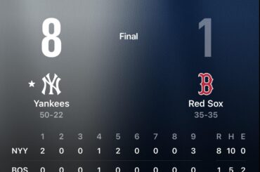 Les Yankees de New York ÉCRASENT les Red Sox de Boston 💥