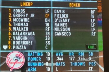 MLB avec l'équipe de saison de Ken Griffey Jr