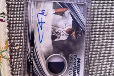 Topps Riley Greene 1/1 2023 autographe matériel