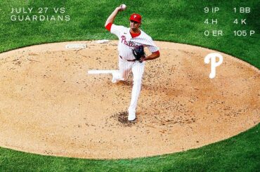 Le 8e partant des Phillies vient de réaliser un match complet sans point ni coup sûr, avec 9 manches, 4 coups sûrs, 1 BB et une moyenne de points mérités de 1,90 ET un bilan de 3-0.