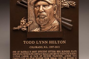 Les plaques des intronisés au Temple de la renommée du baseball 2024 !