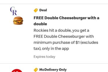 Offres McD's (sous réserve de 30 caractères)