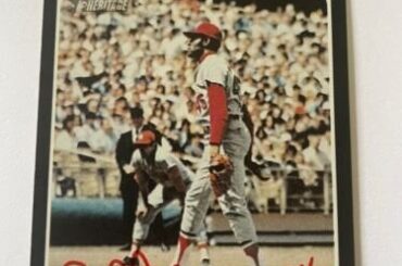 2020 Topps Heritage RED ROA HoF Bob Gibson Auto 26/71 UN DE SES DERNIERS SIGNÉS RARE