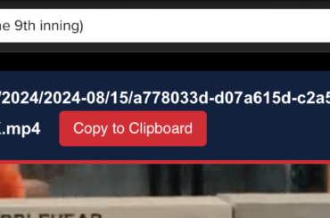 J'ai créé un script utilisateur TamperMonkey qui trouve automatiquement l'URL d'une vidéo de la salle de cinéma MLB. Amusez-vous bien !
