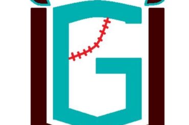 Logo imaginaire de l'équipe MLB des Vancouver Grizzly (réalisé en peinture au travail)