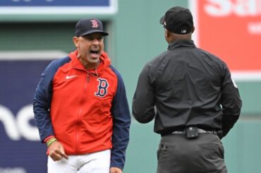 Le manager des Red Sox, Alex Cora, expulsé en première manche contre les Twins