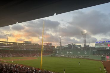 J'ai pris cette photo du parc Fenway le 6 septembre 2024 (hier soir), juste avant le début du match !