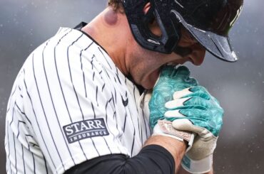 Anthony Rizzo (main) des Yankees « long shot » pour jouer dans l'ALDS