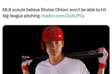 Ce tweet a vieilli comme les sushis. Ohtani vieillit comme le saké.