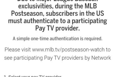 Développer le jeu ? Merci pour le black-out MLB.