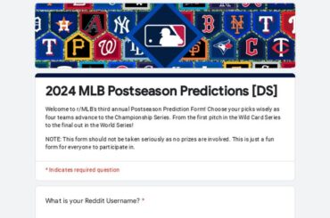r/MLB - Prédictions des séries éliminatoires 2024 (série divisionnaire)