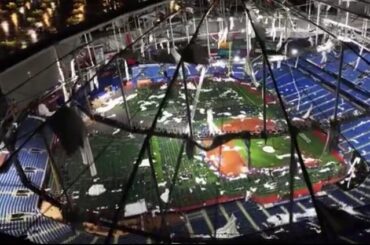 Tropicana Field après l'ouragan