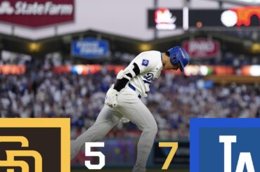 FINALE : Les Dodgers de Los Angeles remportent le premier match de la série NLDS 2024.