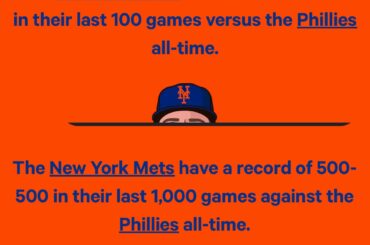 Les Mets et les Phillies ont égalisé un match chacun, mais aussi