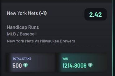 Quelle victoire aujourd'hui sur les Mets -1