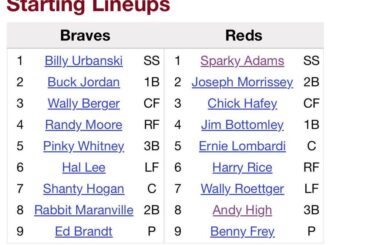 (Langs) Si à un moment donné les Brewers démarrent Caleb Durbin en 3B + Jett Williams en SS dans un match de MLB, ils seraient la première équipe à démarrer un 3B et un SS de 5 pieds 7 pouces ou moins dans un match depuis - 7/8/1933 Reds, SS Sparky Adams, 5 pieds 5 pouces, 3B Andy High, 5 pieds 6 pouces