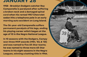 En ce jour de l’histoire du baseball – le 28 janvier