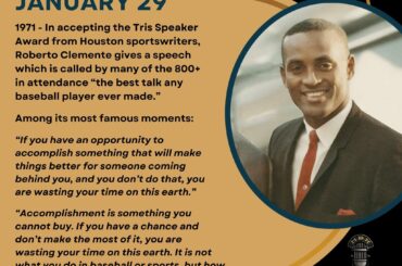 En ce jour de l’histoire du baseball – le 29 janvier