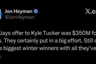 L'offre de contrat des Blue Jays de Toronto à Kyle Tucker est maintenant connue