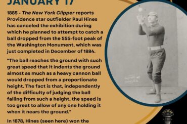 En ce jour de l’histoire du baseball – le 17 janvier