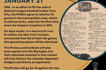 En ce jour de l’histoire du baseball – le 21 janvier