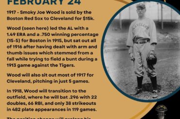 En ce jour de l’histoire du baseball – le 24 février