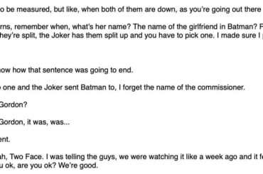(Cerullo) Un échange historique à la fin de la mêlée d'après-match d'Alex Cora, où il compare le fait de se précipiter pour vérifier Roman Anthony et Ceddanne Rafaela à une scène de The Dark Knight.