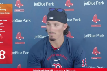 Jarren Duran (carrière .620 OPS contre LHP, .600 OPS en 2025) se hérisse lorsqu'on lui demande s'il a fait quelque chose pour s'améliorer contre les gauchers