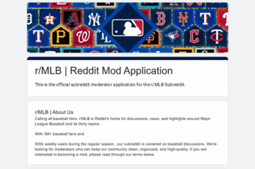 (Annonce) Applications de mod r/MLB