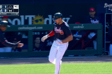 (Point culminant) Le premier home run de Matt Olson au printemps ne fait aucun doute
