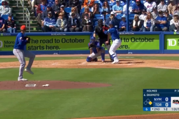 (Point culminant) Premier home run de Kazuma Okamoto à l'entraînement de printemps en tant que Blue Jay