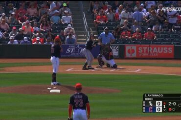L'espoir des White Sox, Sam Antonacci, écrase son deuxième home run à l'entraînement de printemps.