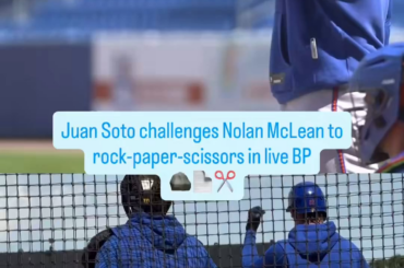 Ben Rortvedt a contesté une balle appelée pour Nolan McLean contre Juan Soto. Bien que les résultats n'aient pas été concluants, l'arbitre JP Arencibia a donné le coup d'envoi à McLean. Soto a défié McLean à pierre-papier-ciseaux et Soto a gagné