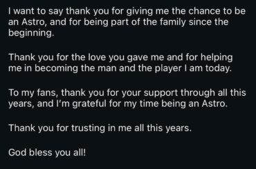 Framber Valdez fait ses adieux à Houston.