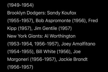 Les derniers joueurs de plusieurs équipes de MLB disparues / délocalisées