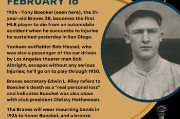 En ce jour de l’histoire du baseball – le 16 février