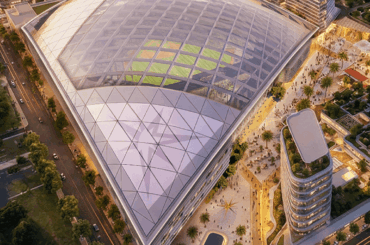 Les Rays de Tampa Bay ont publié aujourd'hui les premiers rendus du stade de baseball et du quartier à usage mixte proposés sur le campus Dale Mabry du Hillsborough College à Tampa.