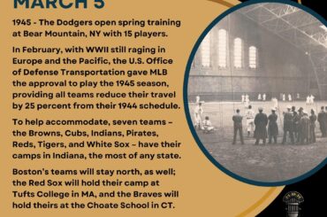 En ce jour de l’histoire du baseball – le 5 mars