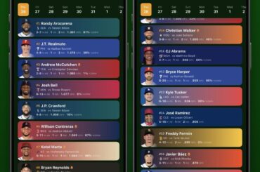 Jour d'ouverture : Classements SP et Batter - 26 MARS