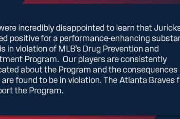 Déclaration des Braves d'Atlanta concernant Jurickson Profar