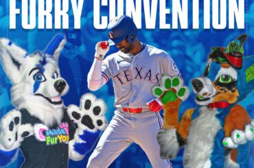 (Rangers Nation) Andrew McCutchen a frappé son premier circuit en tant que Ranger le jour de la Texas Furry Fiesta annuelle à Dallas