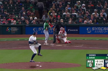 (Point culminant) Aaron Judge termine la manche avec un lancer parfait !