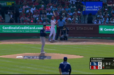 (Point culminant) JJ Wetherholt écrase son premier home run en carrière de 425 pieds !