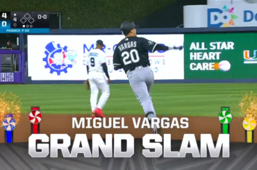 (Point culminant) Miguel Vargas réussit un grand chelem pour donner une avance de 8 à 0 aux Sox !!