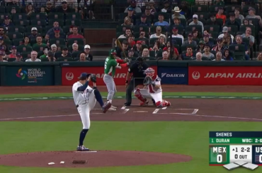 Dernière ligne de lanceur de Paul Skenes contre l'équipe du Mexique ce soir : 4 IP, 1 H, 0 R, 1 BB, 7 K, 60 lancers - 39 frappes
